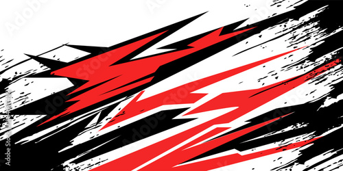 Side body graphic sticker. Abstract racing design concept. Car decal wrap design for motorcycle, boat, truck, car, boat and more.