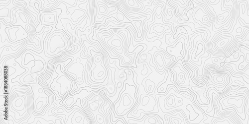 Long continuous contour lines expressing height, depth, and natural slopes
Minimal white topographic map pattern with elegant abstract texture