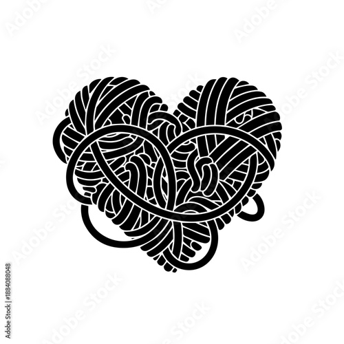 Three yarn balls together Vector