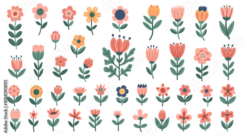 Colorful Floral Pattern.