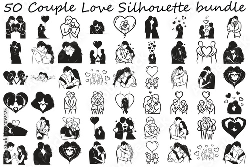 Couple Love Silhouette Bundle