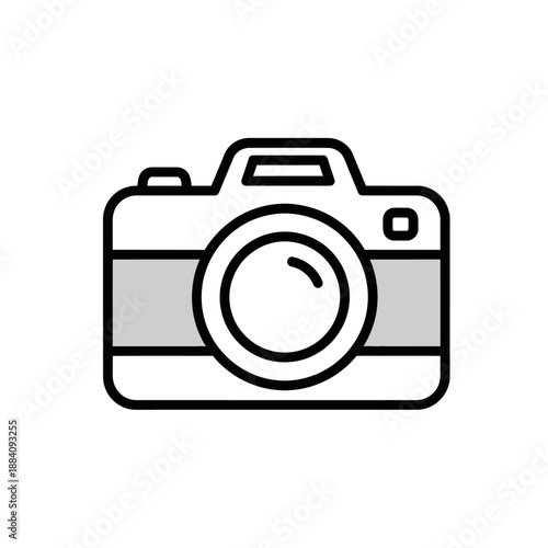Retro Camera Icon, Vintage Camera Symbol, Photography Equipment Logo