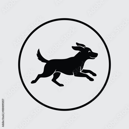 vector image of a dog