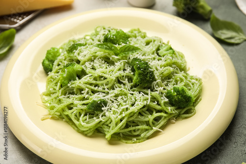 Plate of delicious spaghett...