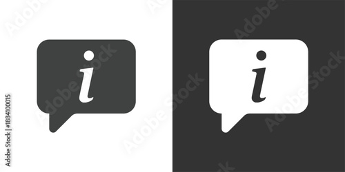 Information Center icon. Solid glyph series icon