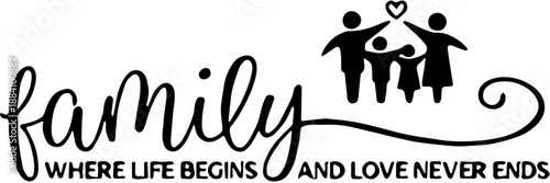 vector illustration of a silhouette mom and dad with family design