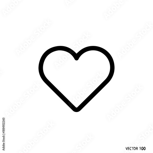 Simple heart shape Vector