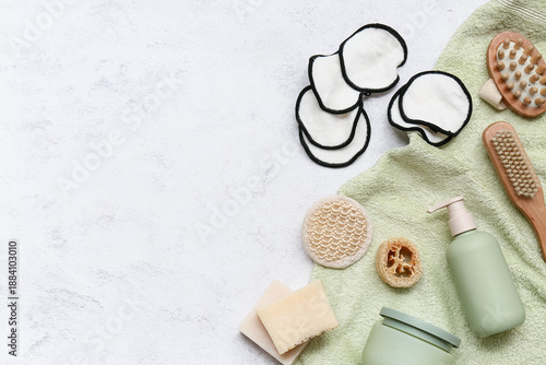 Cotton pads and bath suppli...