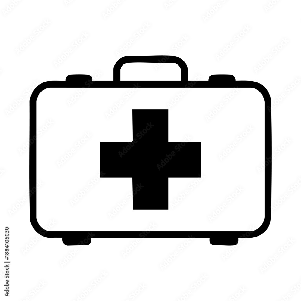 Obraz premium first aid kit icon