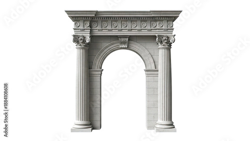 Classical Archway with Corinthian Columns