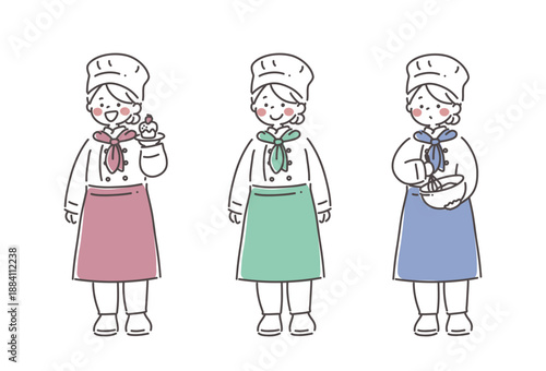 かわいいケーキ屋さんのイラスト