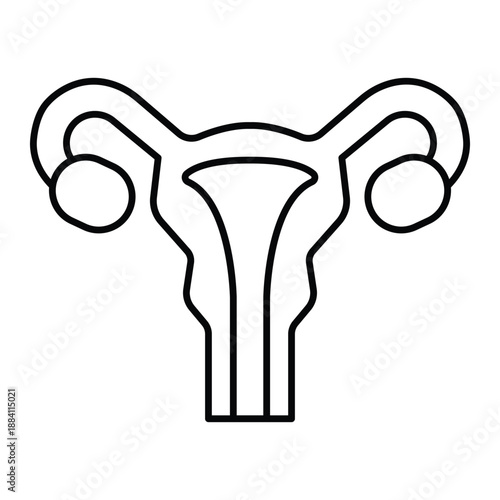 Uterus  Vector Icon which can easily modify or edit