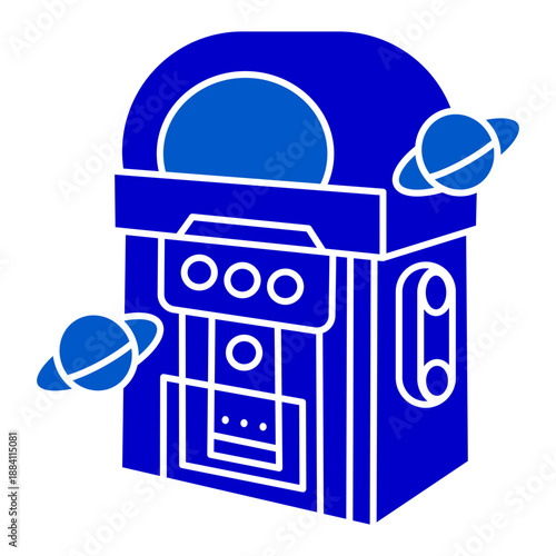 Futuristic Galactic Space Exploration Robot