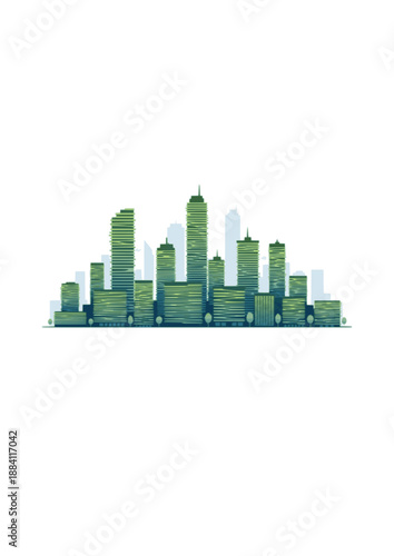 Indoor Mycology Micro-Farm Silhouette, Person Harvesting Mushrooms in Apartment, Sustainable Food Production and Urban Farming Vector Art