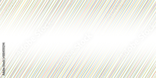 Abstract colorful diagonal lines background with vibrant pastel stripes and white central gradient space for creative artistic projects and modern graphic design