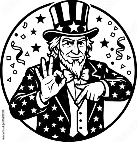 Uncle Sam 67 SVG, America SVG, 4th of July svg, 4th of july uncle American sam svg