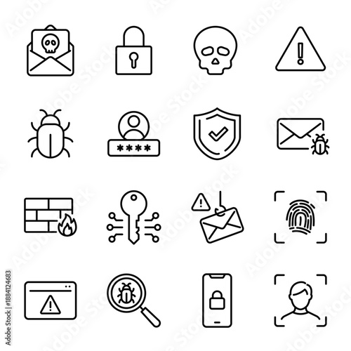 Simple Icon Set | Security, Authentication, and Password Protection
