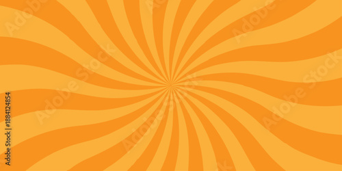 Vector sunray stripe background. Light sunburst glowing background. Sunburst pattern summer social banner. vector illustration pattern beam rays. Spiral radial striped backdrop design.