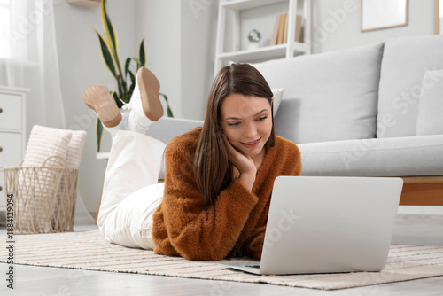 Beautiful young woman with ...