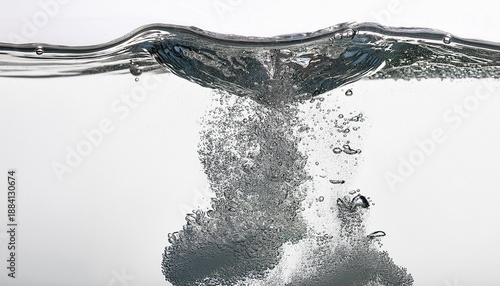 Close Up Of Magnesium Powder Dissolving In Water Energy Support Clean White Background
