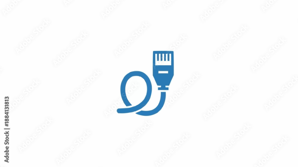 Fototapeta premium Blue Electric Toothbrush Icon Only.