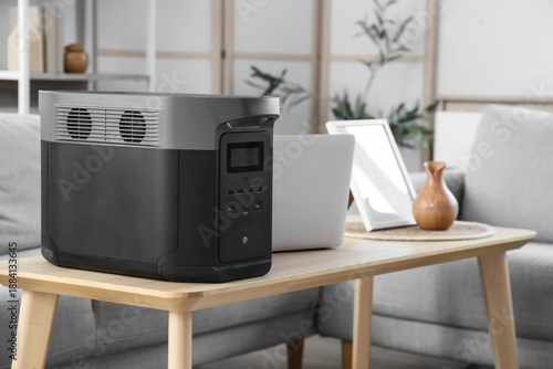 Portable power station with...
