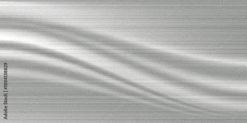 Fototapeta premium Silver foil background with metal mirror texture. Chrome gradient surface with light gloss simple abstract