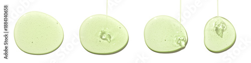 Foto drops gel serum on a white background