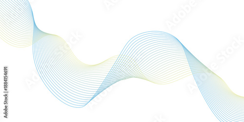 Abstract blue wave background featuring a digital motion flow of flowing lines and wavy curves in a modern vector illustration design concept for a business wallpaper backdrop