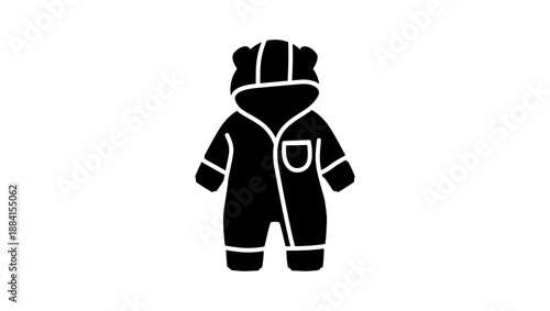 Newborn 'Teddy Bear' clothing set with fold-down mittens and feet