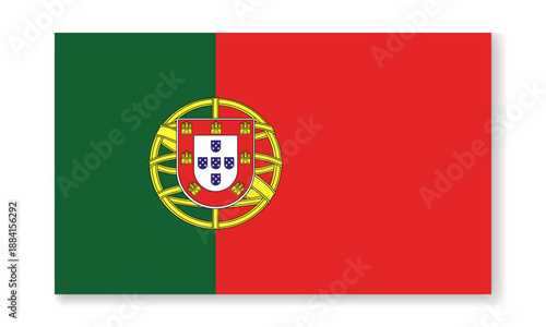 Portugal republic national flag in flat style. Vector flat background. Free Download Portugal republic national flag in flat style. Vector flat background. - GFXLoad