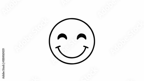 Smiling face emoticon with eyes.