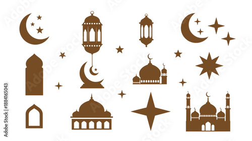 Ramadan Icon Silhouette Collection