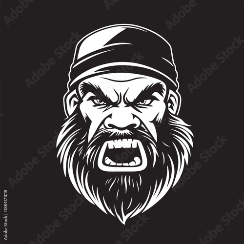 Art & IllustrationA dashing portrait of a stylish man with a suave haircut wellgroomed beard and sharp