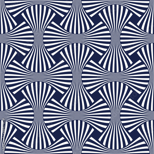 Weaving seamless pattern, traditional wicker lacing handicraft endless abstract background, geometric line weave wallpaper.