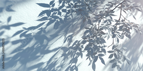 A close-up image of autumn leaves with soft sunlight filtering through, casting gentle shadows.