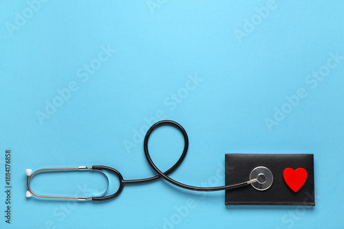 Stethoscope, notebook and r...