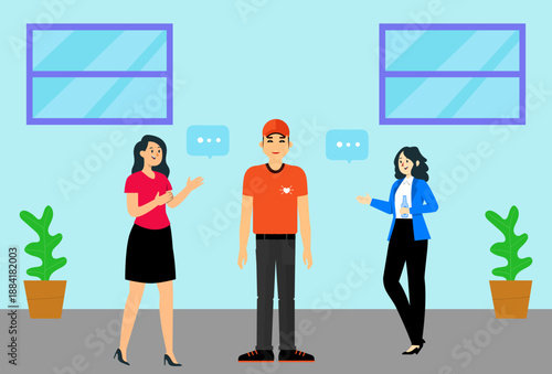 Community Response Team Concept Illustration Vector Style