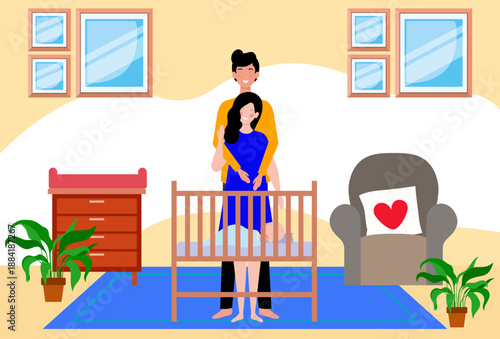 Lactation Room Concept Illustration Vector Style