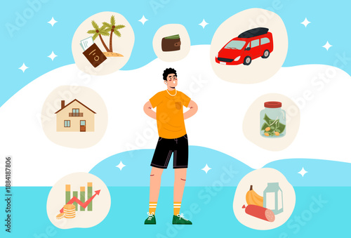 Lifestyle Perks Concept Illustration Vector Style