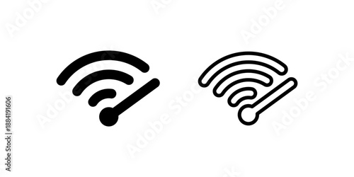 Wi-fi speed icon. Vector illustration design.