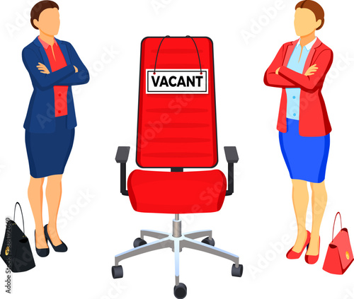 Isometric Employment and Hiring Concept