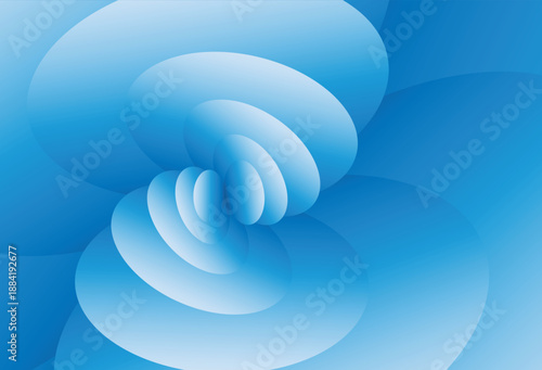 Digital art illustration of a cascading series of brown and white gradient circles, evoking a sense of continuous movement and data visualization.