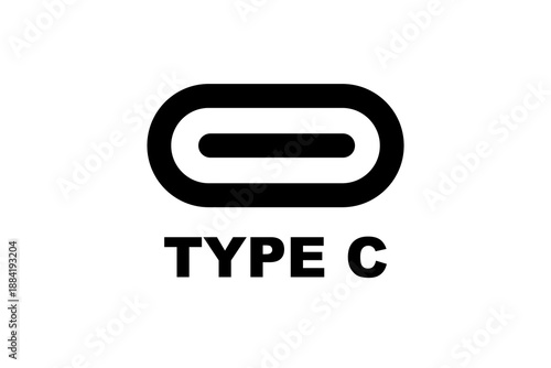 Charger type C icon. Vector illustration design.