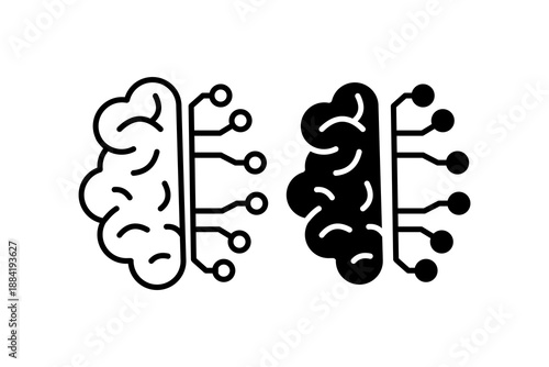 Artificial intelligence icon. Vector illustration design.