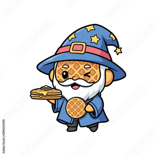 Magical Dog Wizard Holding Crystal Ball