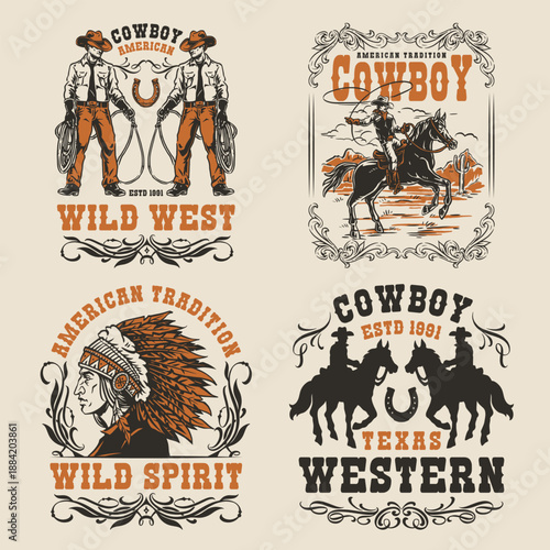 Wild West cowboy life