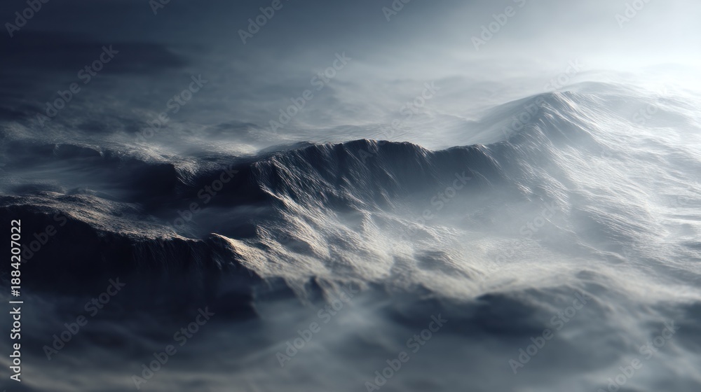 Fototapeta premium Snowy mountain range