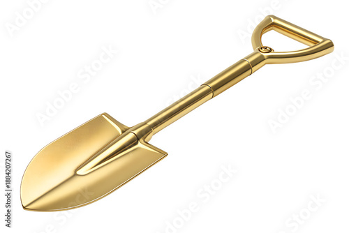 Premium Gold Shovel for Ceremonial Groundbreaking and Luxury Gardening Tool Gift
