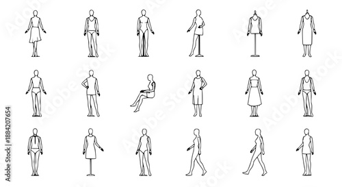 Elegant mannequin wrapped in luxurious light defines timeless class and grace